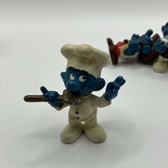 Vintage 80-90’s Smurf Mini Sculpture Collectible Decorations - Picture 6 of 16